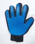 Vinsani® Blue Pet Grooming Glove Brush Massager, Pet Hair Remover Mitt Deshedding Glove - Perfect for Dogs & Cats with Long & Short Fur