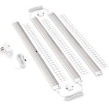EShine Hand Wave Activated Under Cabinet LED Lighting Kit, Dimmable, 3-Pack 20 in - Touchless Dimming Control, White Under Counter Lights for Kitchen, Garage, Office, Shelf - Warm White (3000K)