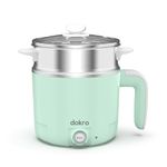 Dokro 1.2L Multi-Cook Pot Electric Kettle | Dual Power Modes (325W & 650W) | Includes 7-Egg Tray & Steamer | SS 304 Stainless Steel | Overheat Protection | Boil Water, Tea, Noodles, Steam Rice & More
