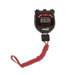 Marathon Adanac 3000 Digital Stopwatch Timer - Acrylic Lens Display for Easy Cleaning | Commercial Grade Waterproof Shock Resistant | Exercise Timer Interval Training - Black/Red