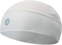 EMPIRELION Low-Profile Cooling Helmet/Hard hat Liner, Stretch Working Cap, Summer Sweat Wicking Skull Cap, Running Beanie Sun Protection Off-White