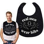 Funny Adult Bibs Washable Waterproof Large Adult Bibs for Women Men Reusable Dining Clothing Adult Bibs Eating Feeding Funny Gag Gifts(2 Styles)