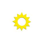 Sunburst | Sunshine | Tanning Stickers 50 Pack