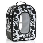 A&E CAGE COMPANY 001374 Black Happy Beaks Soft Sided Bird Travel Carrier, 13.5 x 9 x 18.5