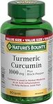 Nature's Bounty Turmeric Curcumin 1000mg Plus Black Pepper, 90 Capsules