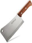 Juvale Meat Cleaver Bone Chopper for Chef, Meat Cutting - Heavy Duty Butcher Knife with Wooden Handle for Kitchen (8 Inch)