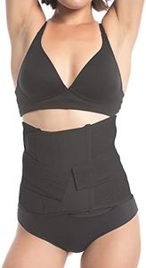 Upspring Shrinkx Belly Postpartum Belly Wrap | Post Pregnancy Belly Wrap to Support, Slim, and Smooth After Baby Black