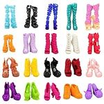 Barwa 10 Pairs Doll Shoes Accessori