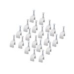 AmerTac - Zenith VM1020NAW Nailin Coax Clips, 20 Piece, White