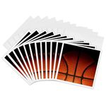 Cool Basketball Texture in partial Shadow - Greeting Cards, 6 x 6 inches, set of 12 (gc_219113_2)