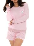 Wingwalker Womens Disney Aristocats Pyjamas Ladies Marie Short Soft Waffle PJs Pink Size Small