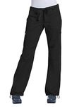 Koi Women's Tall Lindsey Ultra Comfortable Cargo Style Scrub Pants Sizes, Black, X-Large/Tall