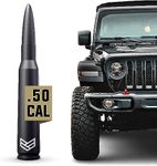 RONIN FACTORY - 50 Cal Bullet Antenna for Jeep Wrangler Gladiator Sahara Rubicon, Jeep Wrangler Accessories, Jeep Gladiator Accessories, Replacement Radio Antenna, Anti-Theft (2007-2023 JK JL)