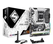 Asrock X670E STEEL LEGEND, AMD X670, AM5, ATX, 4 DDR5, HDMI, DP, Wi-Fi 6E, GB & 2.5G LAN, PCIe5, RGB, 4x M.2