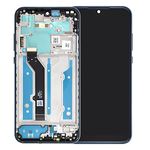 Sunways Complete Screen Repair LCD Digitizer Screen with Screen Frame Replacement for Motorola Moto E 2020 Midnight Blue