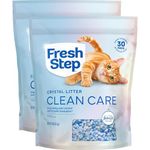 Fresh Step Crystals, Premium Cat Litter, Scented, 8 Pounds (Pack of 2) (Packaging May Vary)