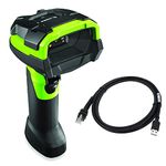 ZEBRA DS3608-ER Ultra-Rugged Handheld Corded Barcode Scanner, Industrial Green - Serial, USB Connectivity - Standard Range 1D/2D Imager - JTTANDS