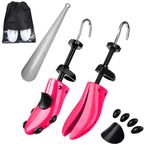 Eachway Pair of Professional 2-Way Premium Shoe Stretcher Tough Plastic Shoe Trees,Adjustable Length & Width Durable Shoe Shaper for Men and Women