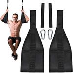 MYSBIKER Ab Slings Straps, Hanging Ab Straps for Abdominal Muscle Building and Core Strength Training, 4 Adjustment Possibilities for Ab Workouts, Padded Gym Equipment for Men and Women