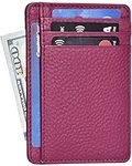 Pink Compact Leather Wallet | RFID 
