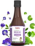 Babyorgano Ayurvedic Shankhpushpi, Brahmi Brain Booster Syrup for Kids | Concentration | Enhance Cognitive Functioning | Support Memory | FDCA Approved - 200ml