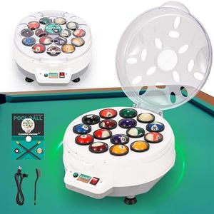 Newhai 16 Balls Billiard Ball Cleaner Machine 110V Electric Pool Ball Cleaning Machine Automatic Snooker Polisher Machine