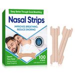 Nasal Strips, 100Pcs Nasal Strips for Snoring, Stop Snoring and Breathing Smoothly, Instant Nasal Congestion on Relief for Improve Sleep Quality