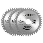 JYTUUL 3PCS 4-1/2-Inch 40T Circular Saw Blade with 7/8-Inch Arbor, Alloy Steel TCT Hard & Soft Wood Cutting Saw Blade (Reduce Ring 5/8 inch and 3/4 inch)