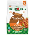 NYLABONE Healthy Edibles Bacon with VIT Regular Chews, 12 Count Pouch