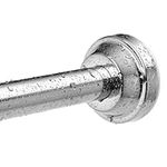 Shower Curtain Rod, Silver 40-76 in
