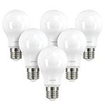 Linkind LED E27 Edison Screw Dimmable Light Bulb, 9W (Equivalent to 60W), A60 Warm White 2700K, 806Lumens, Frosted, ERP, CE Certified, Pack of 6