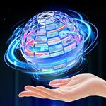 Flying Ball, UFO Magic Fly Orb Ball with LED Lights, Flying Spinner Mini Drone for Kids, Hover Ball Gift for Boys Girls Teens 6 7 8 9 10 Indoor Outdoor Toys