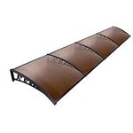 Instahut Window Awning Brown PC Pan