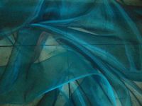 Prestige Fashion Two-Tone TEAL shot Black ORGANZA voile wedding draping, stage decorations, sashes Fabric 150cm Wide UK Ltd