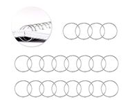 ds. distinctive style 20 Pcs Metal Binder Rings Round Binding Rings Book Loose Leaf Rings Keychain Rings - 20mm