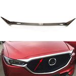 1pcs ABS Chrome Car Front Hood Grill Cover Bonnet Trim Front Machine Bonnet Cover Strip Decor Cover Trim Molding Trim Molding Strip Decorative Emblems for Mazda CX5 CX-5 2017 2018 2019 2020 2021