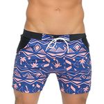 Taddlee Men Swimwear Long Basic Swimsuits Swim Surf Board Boxer Trunk Shorts XXL (S)