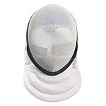 LEONARK Fencing Epee Mask CE 350N Certified National Grade Masque - Fencing Protective Gear (White, M)