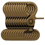 BIKICOCO Swivel Trigger Snap Hook Lobster Claw Clasp Spring Loaded Clip, 4/5'' Oval-Ring Ended, Bronze - Pack of 10