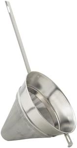 HIC Kitchen Chinois Fine-Mesh Cone-Shaped Sieve, 18/8 Stainless Steel, 7-Inch Diameter