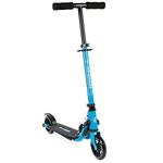 bopster 2 Wheeled Scooter Folding V2 In Line Racing Kick Sport Ride-On Blue