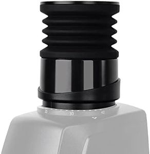 Coffee Grinder Single Dose Hopper Compatible with Baratza Encore Coffee Grinder Silicone Bellow with Mental Lid for Blow Out Residual Coffee Grounds Black