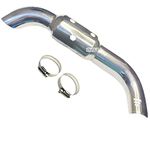 Dhe Best Bike Silencer Bend Pipe Heat Shield Protector/Cover Guard Chrome only for bs6 Model Compatible with RE Standard Bullet 350 Twin Spark