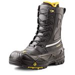 Terra Men's 12 In Crossbow Compsotie Toe Waterproof Insulated Waterproof Boots, Black, 10.0 M