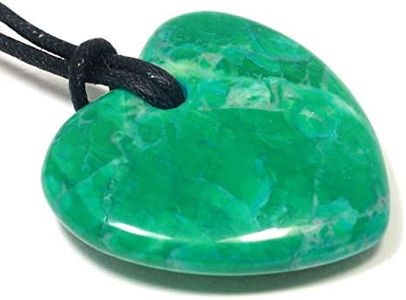 Chrysocolla Howlite Heart Necklace 'Understanding'