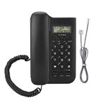 Hotel Telephone Landline Phone Corded Phone House Phone Telephones Landline Home Phone Corded, Home Wired Desktop Wall Phone Office Landline Telephone(Black)