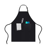 OWill Adjustable Apron Unisex Apron with Pocket Cooking Kitchen Chef Aprons for Women Men Home Kitchen Butchers BBQ Restaurant (Black)