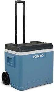 Igloo IP42 Roller Glacière Passive 42 L, glacière Bleue avec roulettes et poignée télescopique, glacière pour Loisirs, Travail et Camping
