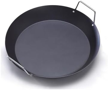 IMUSA USA Paella Pan with Metal Handle, 15-Inch, Black