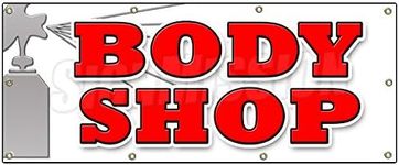 36"x96" Body Shop Banner Sign car a